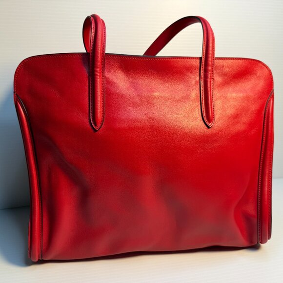 Alexander McQueen Leather Skull Padlock Tote. With dust bag. - Picture 7 of 13